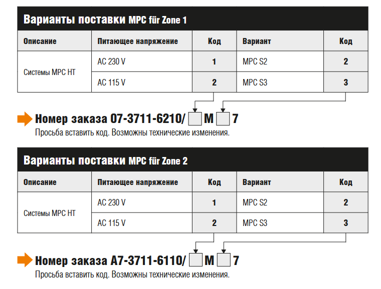 Система Bartec 07-3711-6210 контроля продувки двигателя MPC C для высоких температур для  зоны 1 и 2