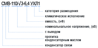Условное обозначение конденсаторов связи